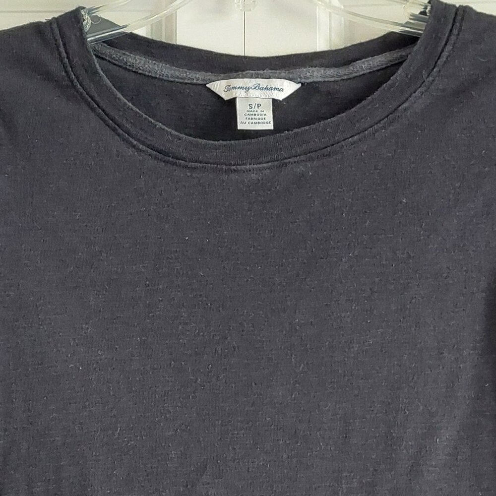 Tommy Bahama Black Long Sleeve Top Women's Size S/P - Picture 2 of 6